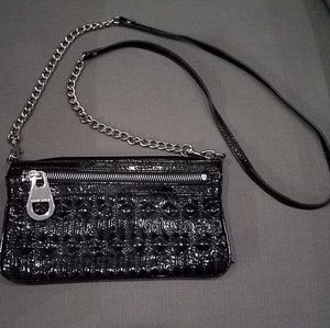 Nine West black patent leather purse